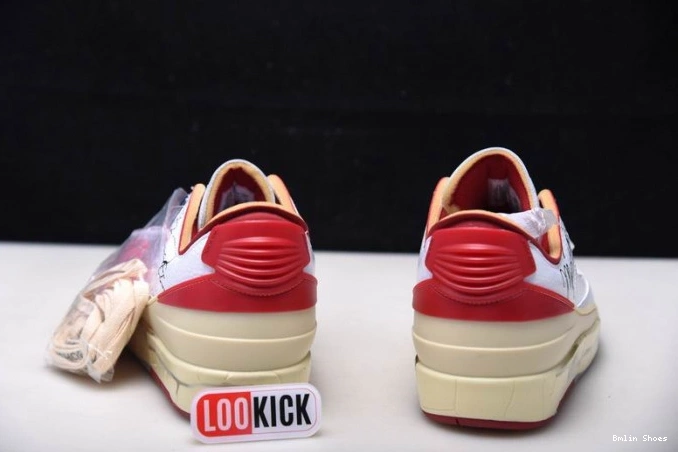 Bmlin Shoes Jordan Low White Red SP 2 Off-White DJ4375-106 Retro 0812